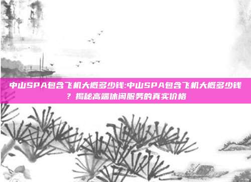 中山SPA包含飞机大概多少钱:中山SPA包含飞机大概多少钱？揭秘高端休闲服务的真实价格